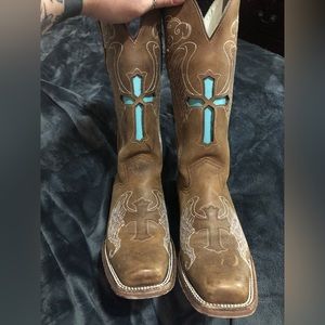 Dusty Rocker Size 9 Handmade Interchangeable Cowgirl Boots w/ new bootbarn bag
